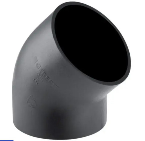 Geberit 135deg HDPE bend 63mm 364.045.16.1